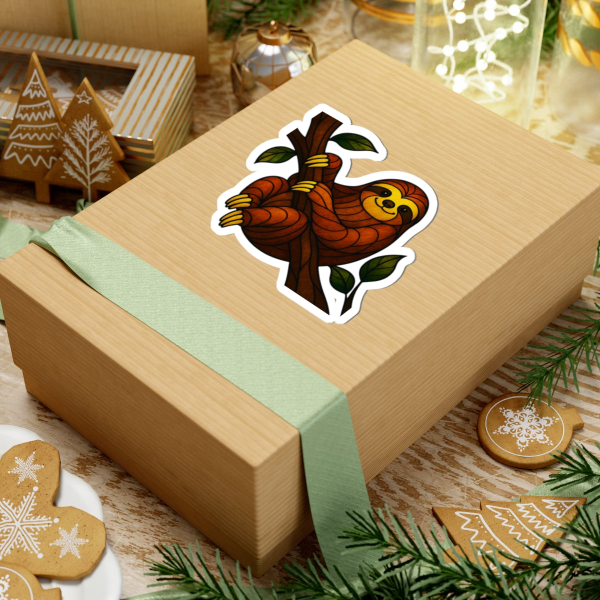 Fractured Nature – Sloth Mosaic Sticker | Keep Going Design Co.