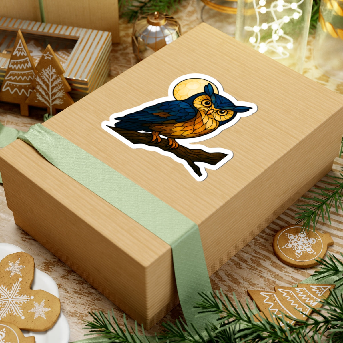 Fractured Nature – Owl Mosaic Sticker | Keep Going Design Co.