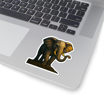 Fractured Nature – Elephant Mosaic Sticker | Keep Going Design Co.