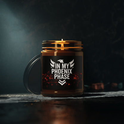 Phoenix Phase – Scented Soy Candle (Amber Jar) | Keep Going Design Co.