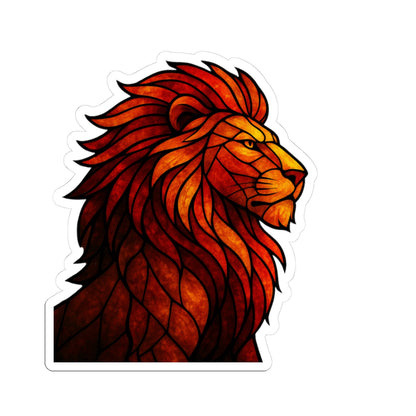 Fractured Nature – Lion Mosaic Sticker | Keep Going Design Co.