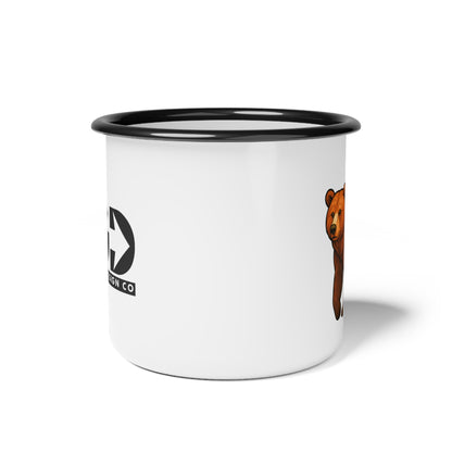 Fractured Nature – Bear Enamel Camp Mug | Keep Going Design Co.