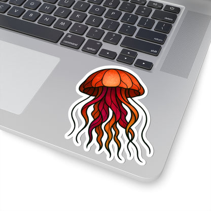 Fractured Nature – Jellyfish Mosaic Sticker | Keep Going Design Co.