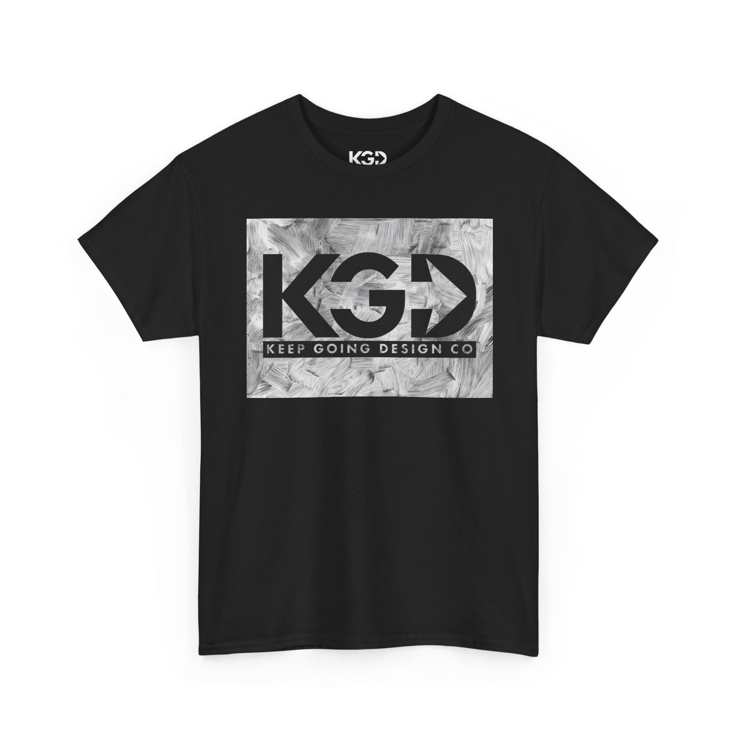 KGD Brushstrokes – Painted Texture Logo Tee | Keep Going Design Co.