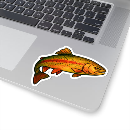 Fractured Nature – Trout Mosaic Sticker | Keep Going Design Co.