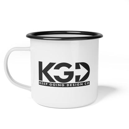Fractured Nature – Bear Enamel Camp Mug | Keep Going Design Co.