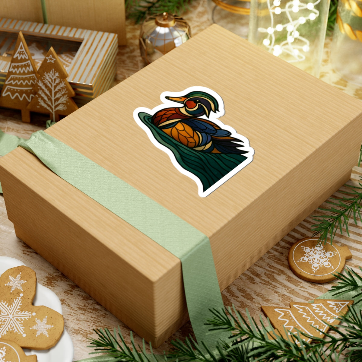 Fractured Nature – Duck Mosaic Sticker | Keep Going Design Co.