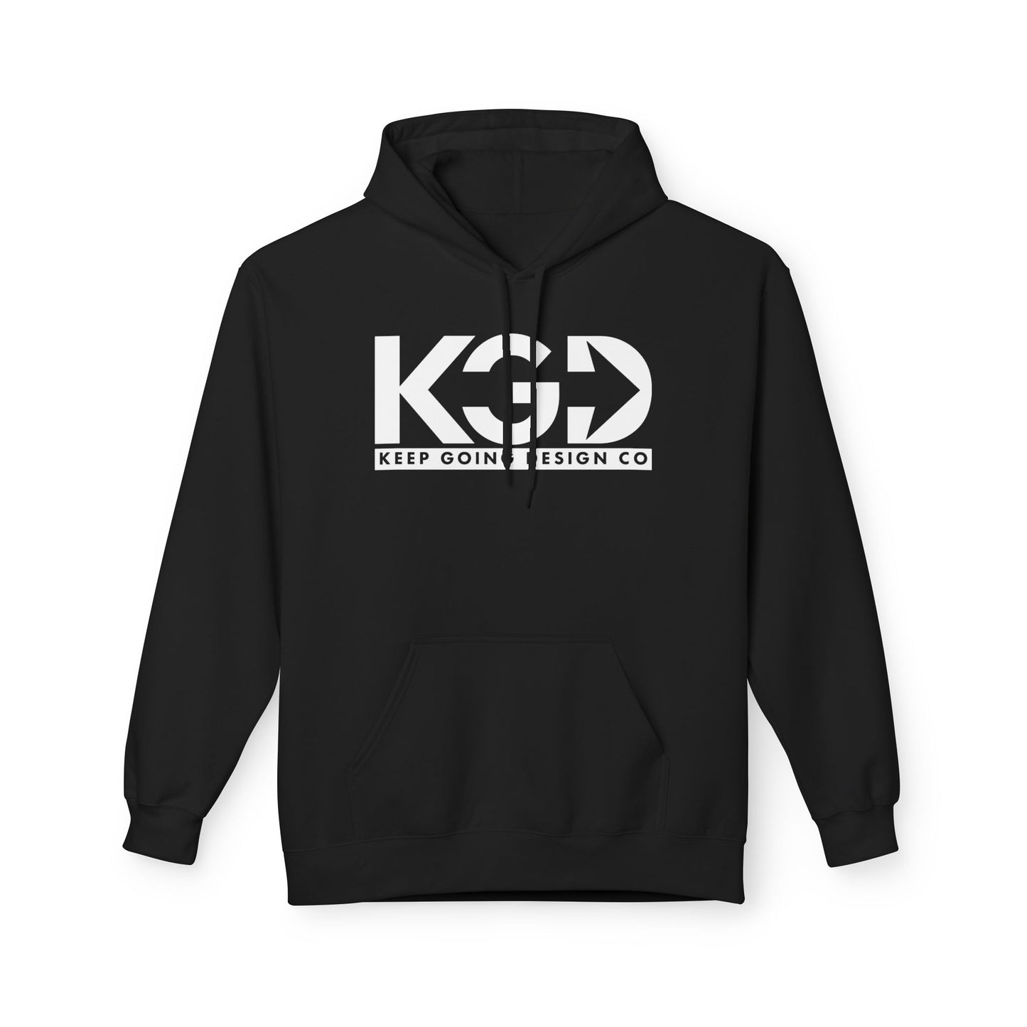 KGD Classic Logo – Clean Monochrome Hoodie | Keep Going Design Co.