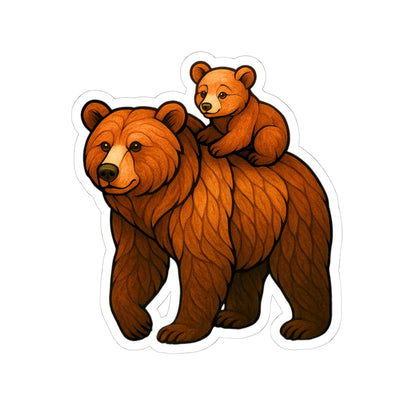 Fractured Nature – Bear Mosaic Sticker | Keep Going Design Co.