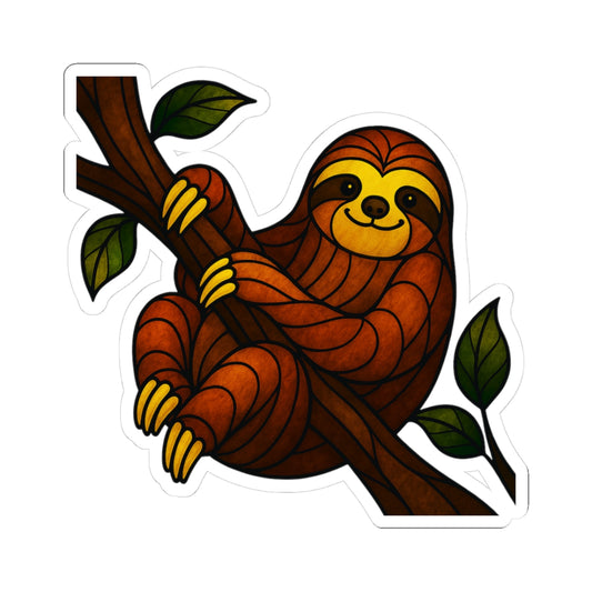 Fractured Nature – Sloth Mosaic Sticker | Keep Going Design Co.