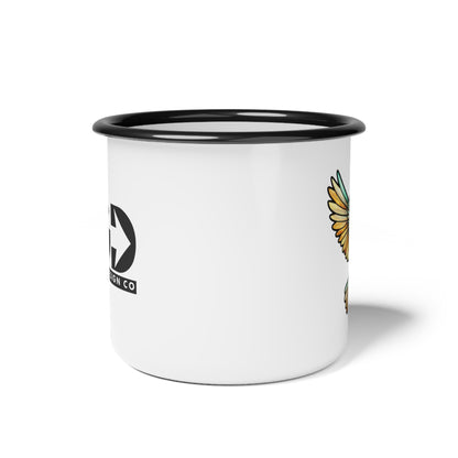 Fractured Nature – Dove Enamel Camp Mug | Keep Going Design Co.