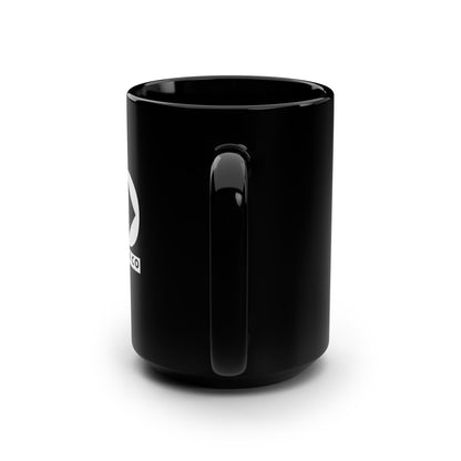 KGD Logo – Black Ceramic Coffee Mug 15oz | Keep Going Design Co.