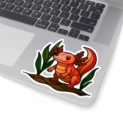Fractured Nature – Axolotl Mosaic Sticker | Keep Going Design Co.