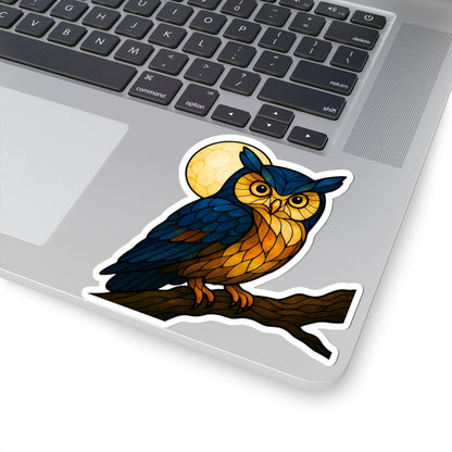 Fractured Nature – Owl Mosaic Sticker | Keep Going Design Co.