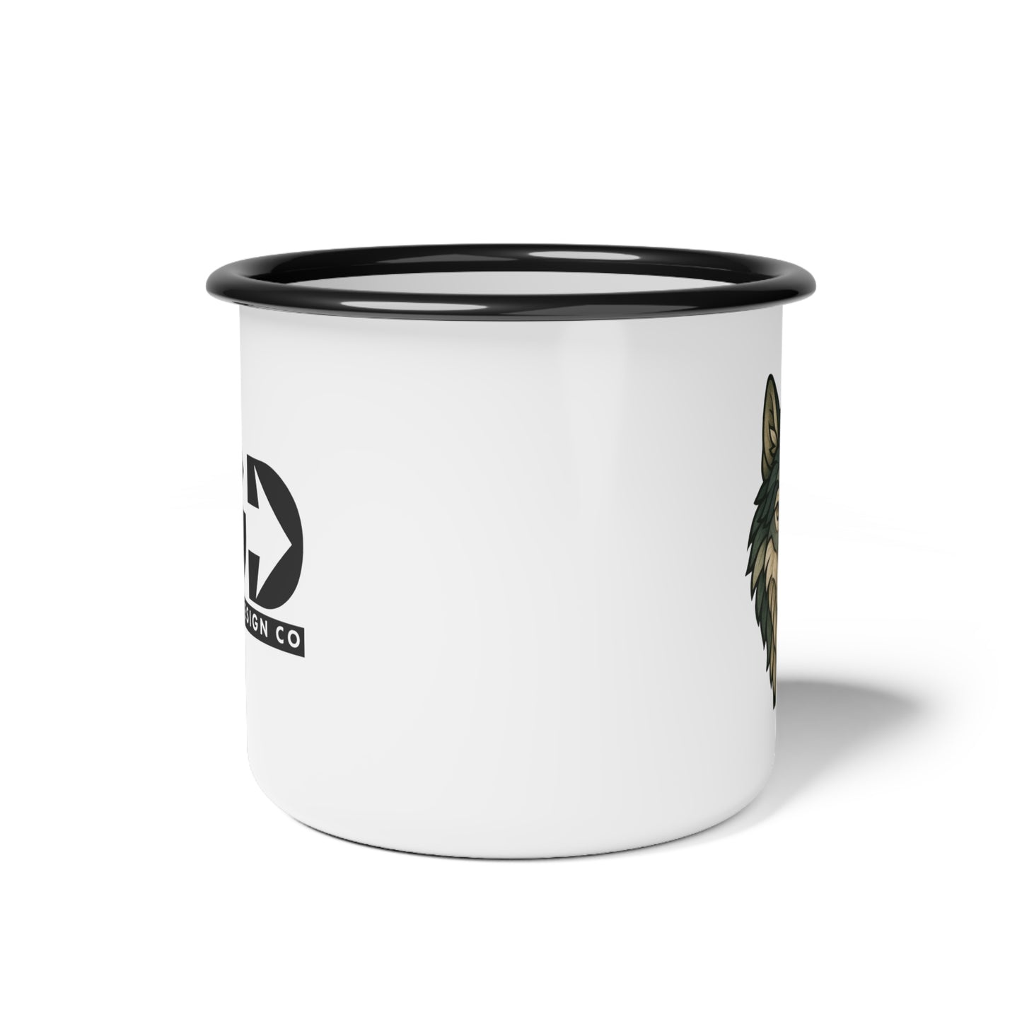 Fractured Nature – Wolf Enamel Camp Mug | Keep Going Design Co.