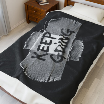 KGC BANDGE Velveteen Plush Blanket | Keep Going Design Co.