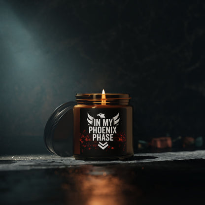 Phoenix Phase – Scented Soy Candle (Amber Jar) | Keep Going Design Co.