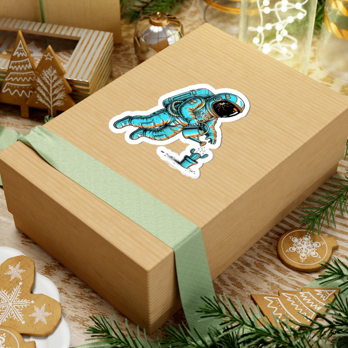 Astro-Nots – Cosmic Cactus Sticker | Keep Going Design Co.