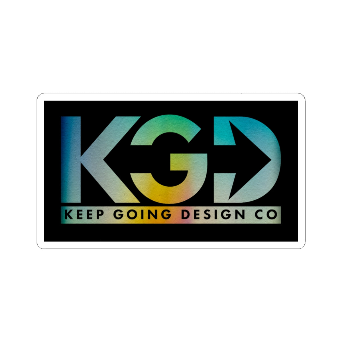 KGD Chromatic – Gradient Logo Sticker