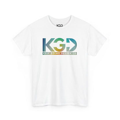 KGD Chromatic – Retro Gradient Logo Tee | Keep Going Design Co.