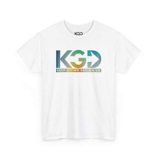 KGD Chromatic – Retro Gradient Logo Tee | Keep Going Design Co.