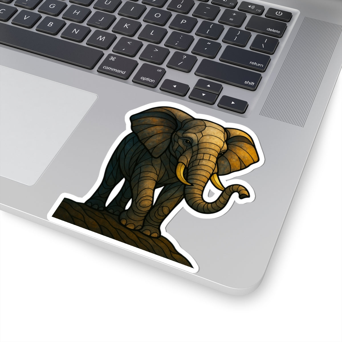 Fractured Nature – Elephant Mosaic Sticker | Keep Going Design Co.