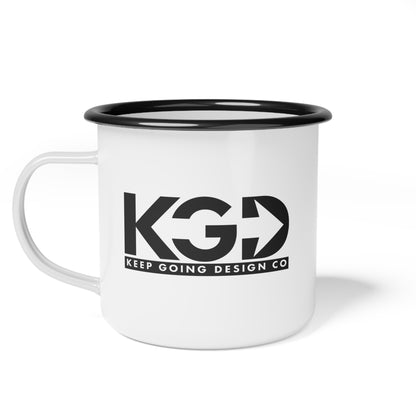 Fractured Nature – Horse Enamel Camp Mug | Keep Going Design Co.
