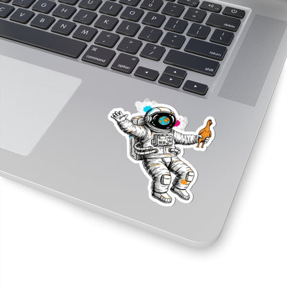 Astro-Nots – Cosmic Chicken Sticker | Keep Going Design Co.