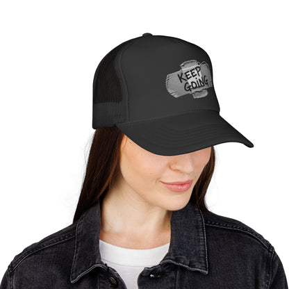 KGD BANDGE – Classic Black Trucker Hat | Keep Going Design Co.