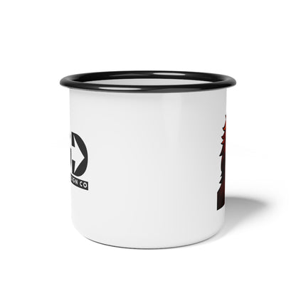 Fractured Nature – Lion Enamel Camp Mug | Keep Going Design Co.