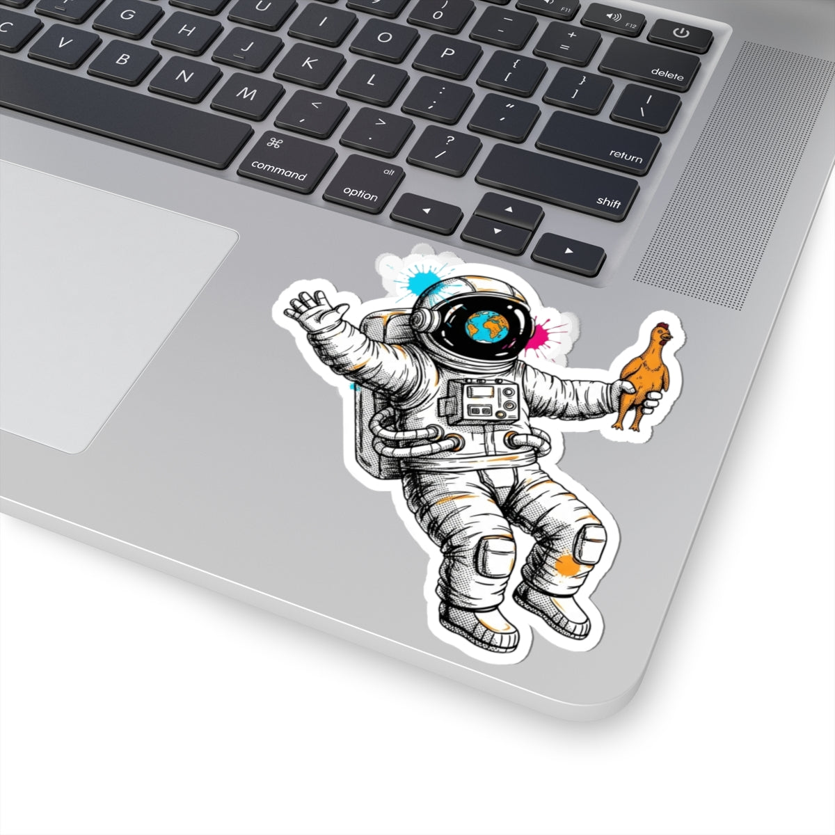 Astro-Nots – Cosmic Chicken Sticker | Keep Going Design Co.