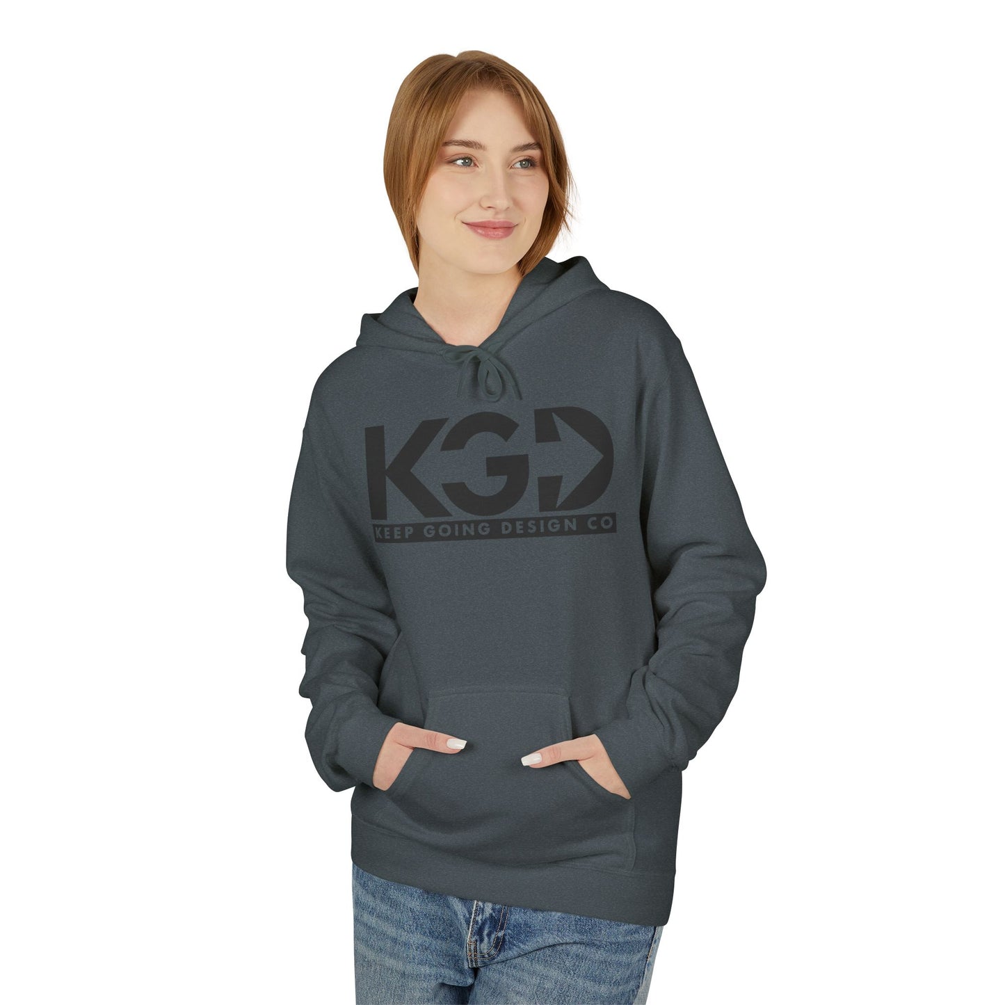 KGD Classic Logo – Clean Monochrome Hoodie | Keep Going Design Co.