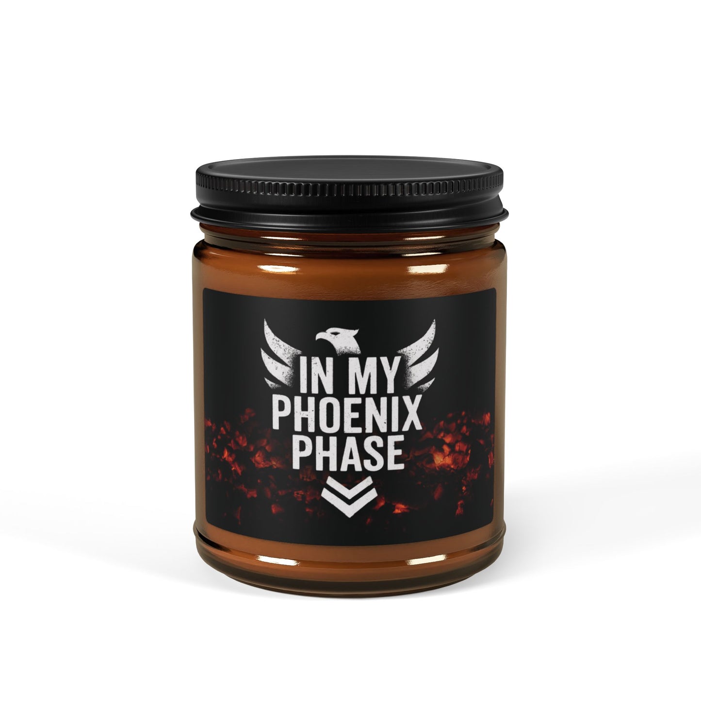 Phoenix Phase – Scented Soy Candle (Amber Jar) | Keep Going Design Co.