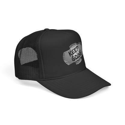 KGD BANDGE – Classic Black Trucker Hat | Keep Going Design Co.