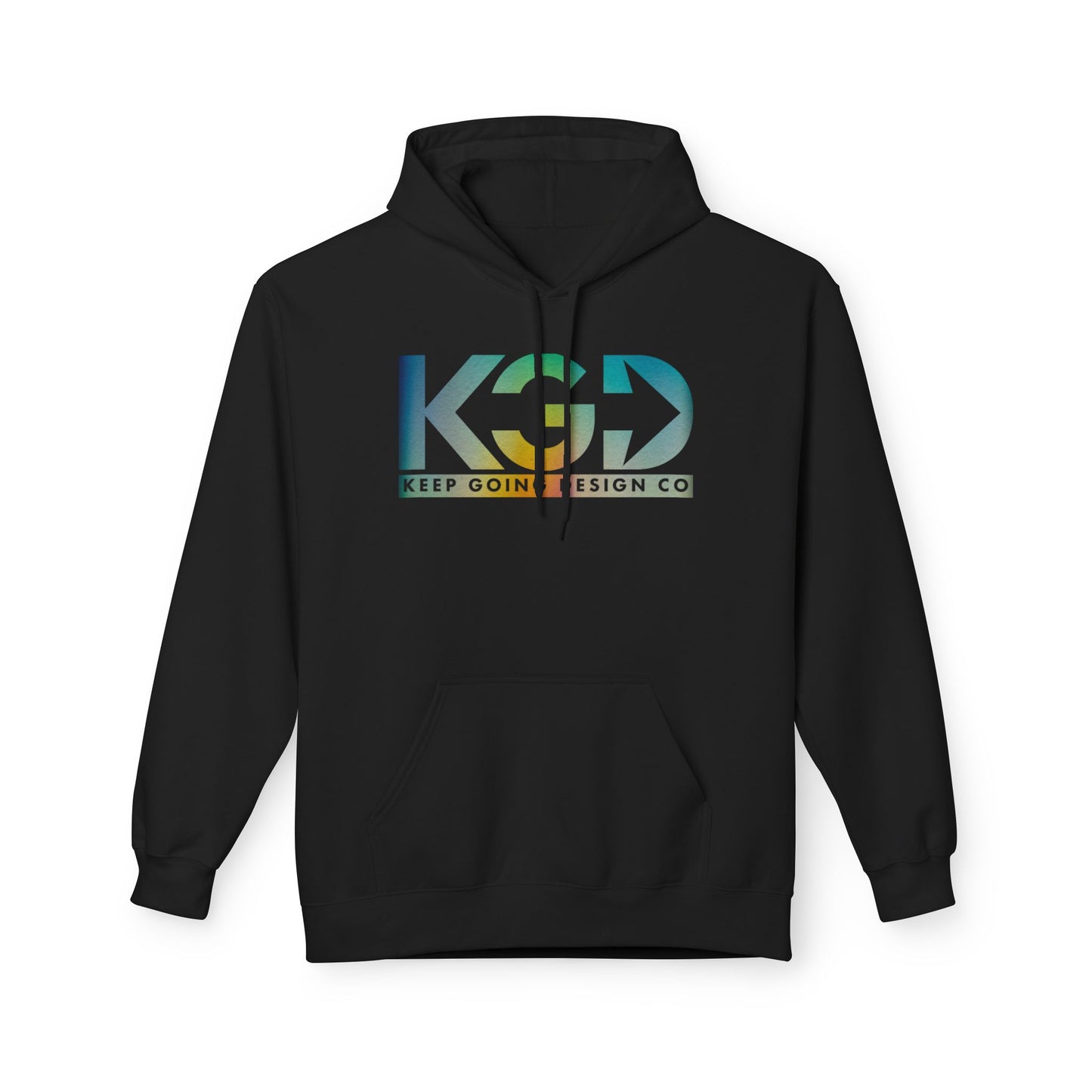 KGD Chromatic – Retro Gradient Logo Hoodie | Keep Going Design Co.
