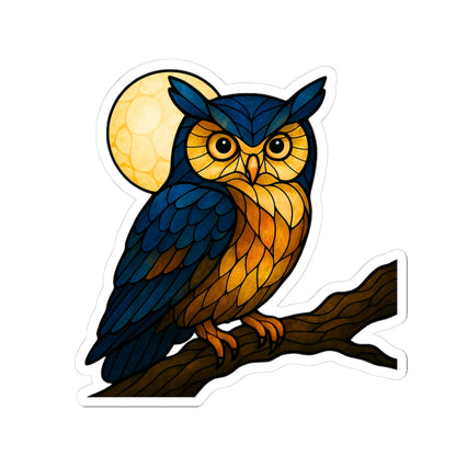 Fractured Nature – Owl Mosaic Sticker | Keep Going Design Co.