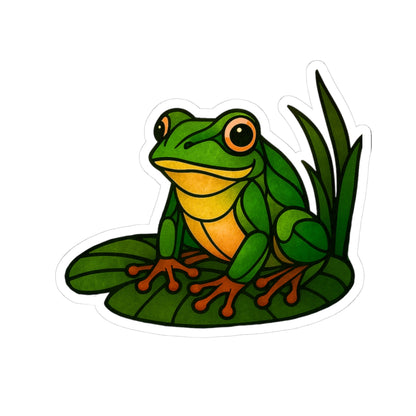 Fractured Nature – Frog Mosaic Sticker | Keep Going Design Co.