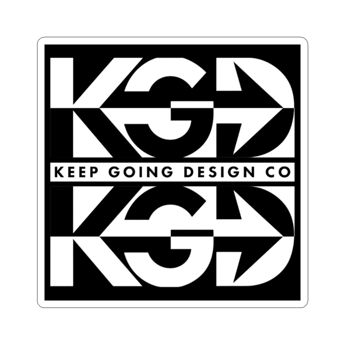 KGD STACKD - Clean Layered Logo Sticker