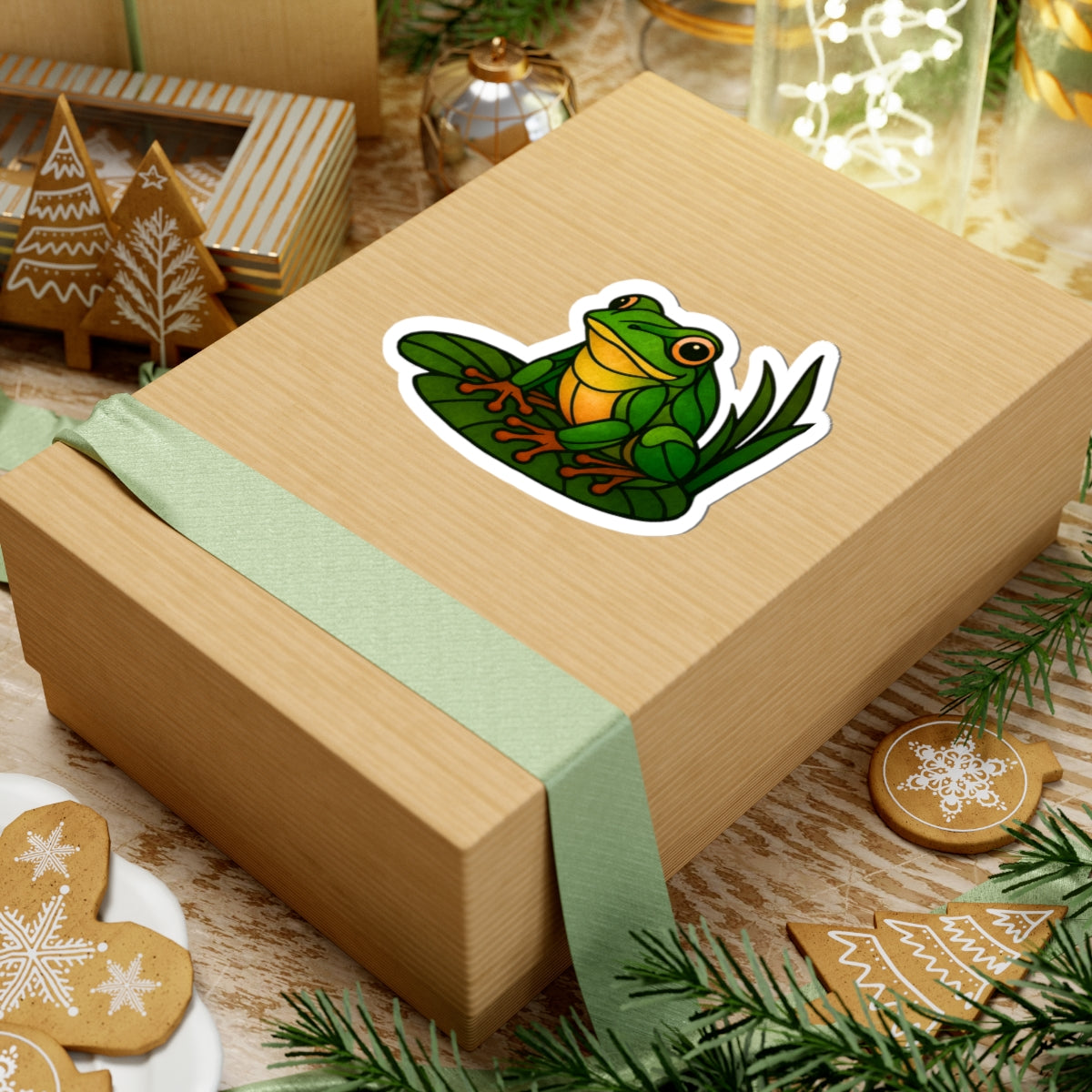 Fractured Nature – Frog Mosaic Sticker | Keep Going Design Co.