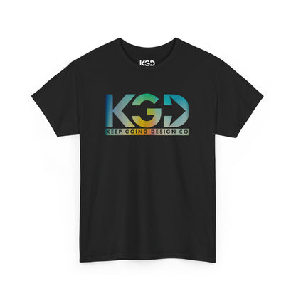 KGD Chromatic – Retro Gradient Logo Tee | Keep Going Design Co.
