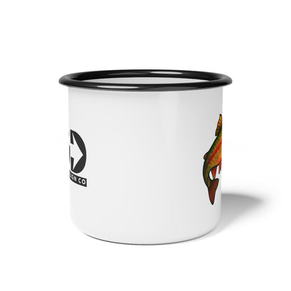 Fractured Nature – Trout Enamel Camp Mug | Keep Going Design Co.