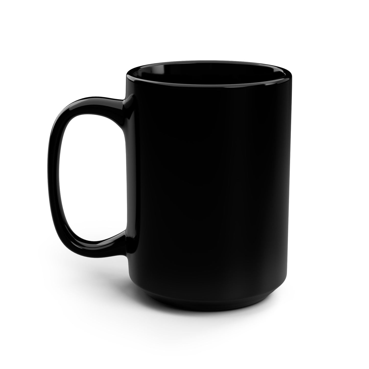 KGD Logo – Black Ceramic Coffee Mug 15oz | Keep Going Design Co.
