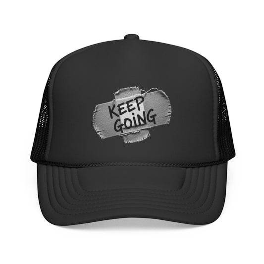 KGD BANDGE – Classic Black Trucker Hat | Keep Going Design Co.