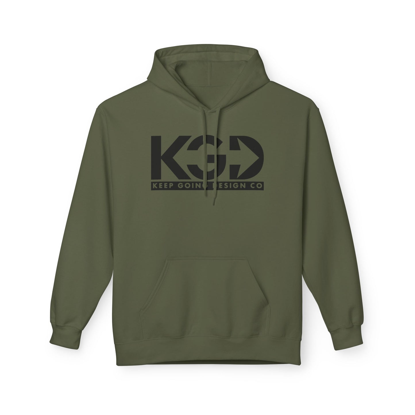 KGD Classic Logo – Clean Monochrome Hoodie | Keep Going Design Co.