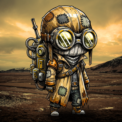 Wasteland Bros – Post-Apocalyptic Sticker Bundle | Keep Going Design Co.